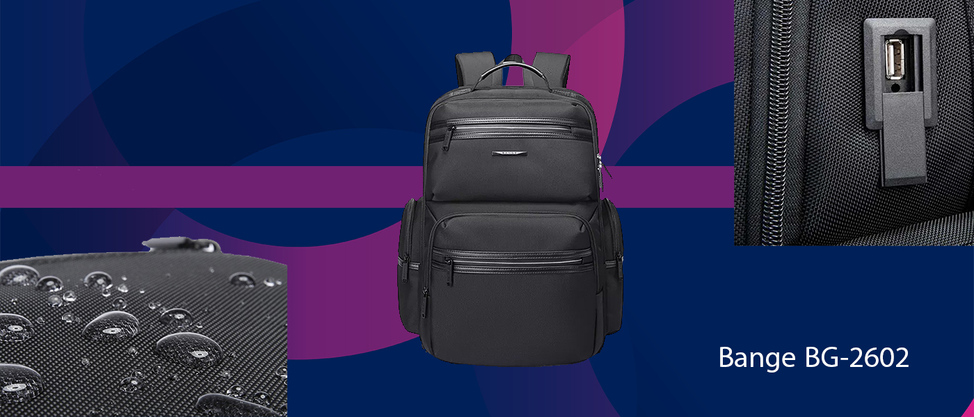 کوله پشتی بنج مدل Bange BG-2602 مناسب لپ تاپ 15.6 اینچی
